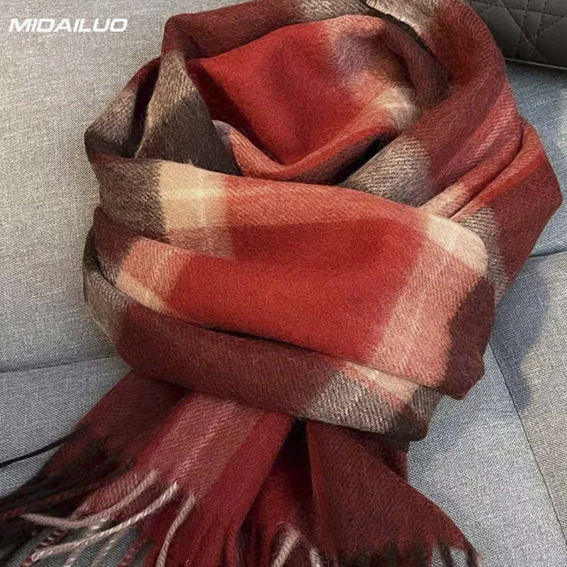 180 * 32 سم وشاح شتوي دافئ ومقاوم للرياح أنيق وعصري غير قابل للتمدد متعدد الوظائف للنشاط والترفيه في الهواء الطلق #4