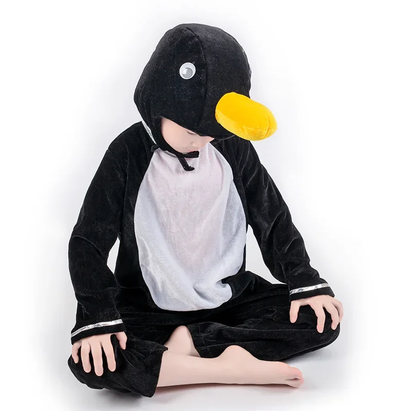 MN1 Kids Marine Animal Performance Costumes Crab Lobster Penguin Dolphin Cosplay Jumpsuit Halloween Boys and Girls Animal Co9*Jy