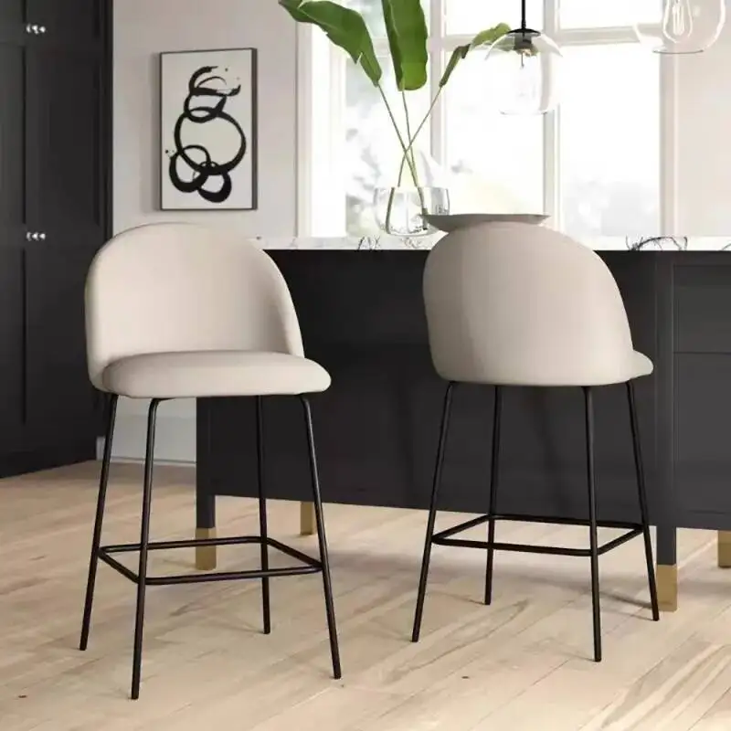 

Set Of 2 Modern Bar Chair Nordic Living Room Luxury Comfortable Bar Chair Trendy Kitchen Taburetes Altos Cocina Home Furniture