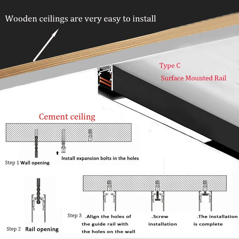 Tuya Dimmbares LED-Schienensystem Komplettset 360 ° Verstellbare COB-Schienenleuchten für Bekleidungsgeschäfte, Küchen-Schienenbeleuchtung – Detail 14