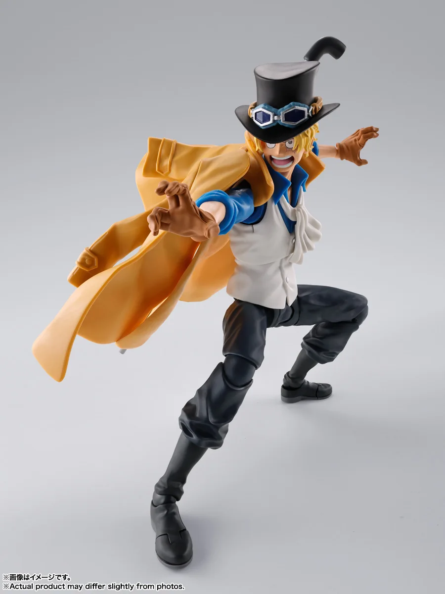 ในสต็อกOriginalอะนิเมะรูปBandai One Piece S.H.Figuarts SABO-REVOLUTIONARY ARMY CHIEF OF STAFF SHF Action Figurineของเล่น