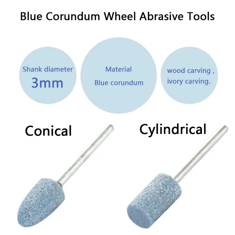 1Pack Polishing Head Wheel Head Abrasive Mounted Stone For Dremel Rotary Tool Electric Manicure Grinder Nail Polishers Accessory