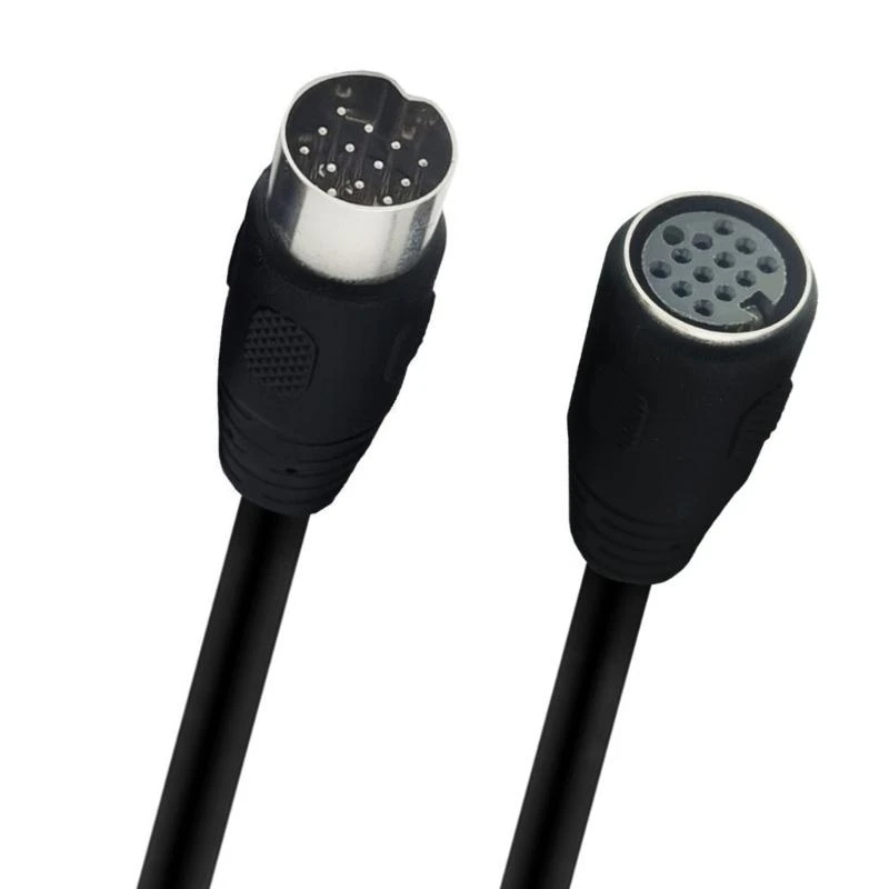 P82A DIN13P Male to Male/Female 13Pin Extender Cable Cord Adapter Connector Plug Extension Cord for Stage Nebulizer