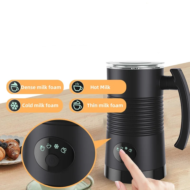 ماكينة صنع رغوة الحليب الكهربائية المنزلية الساخنة والباردة الأوتوماتيكية بالكامل، كوب خلاط حليب القهوة #3