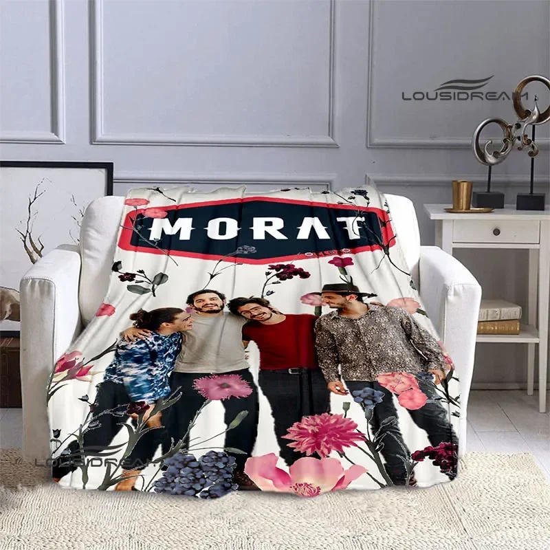 Morat Pop Band Printed blankets Flange Warm blanket soft and comfortable blanket picnic blankets Bedding birthday gift