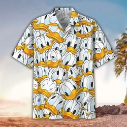 Donald Ente Disney Hawaii Hemd, Donald Ente Shirthawaiian Hemd Blumen, Aloha Strand hemden, Disney Sommer hemd