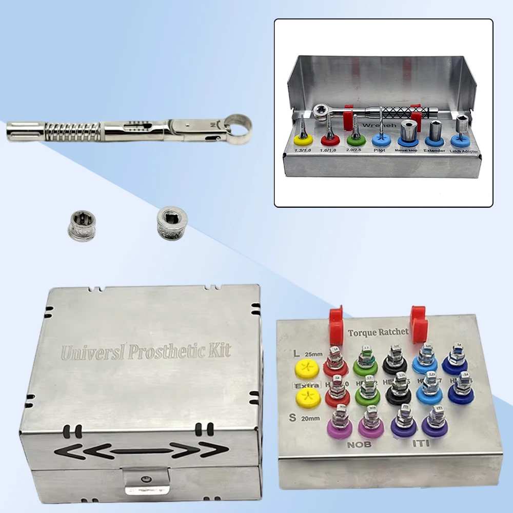 

Dental Implant Torque Wrench Screwdriver Ratchet Kit for Prosthetic Crown Bridge Medical Surgical Tools