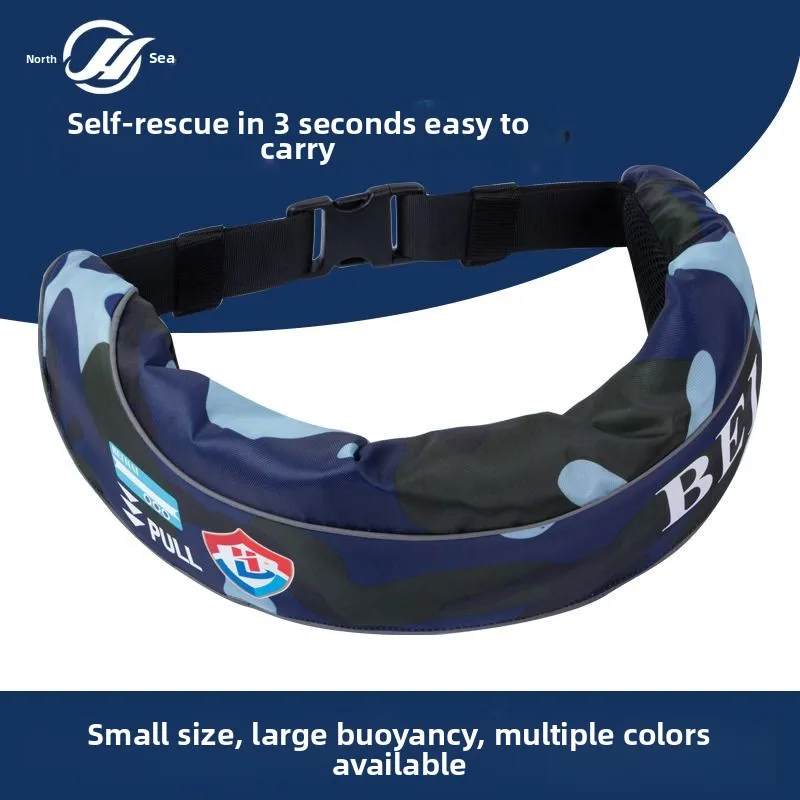 الكبار الصيد المنقذة للحياة حزام الخصر سترة نجاة السلامة المهنية التلقائي نفخ المنقذة للحياة المحمولة السباحة الطفو