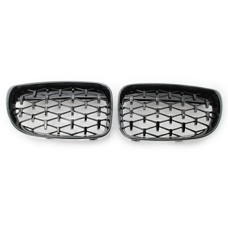 Für bmw e81 e87 e82 e88 128i 130i 135i Auto Front stoßstange Nieren gitter Renn gitter Gitter glänzend schwarz Doppel latten Grill 07-11 – Detail 8