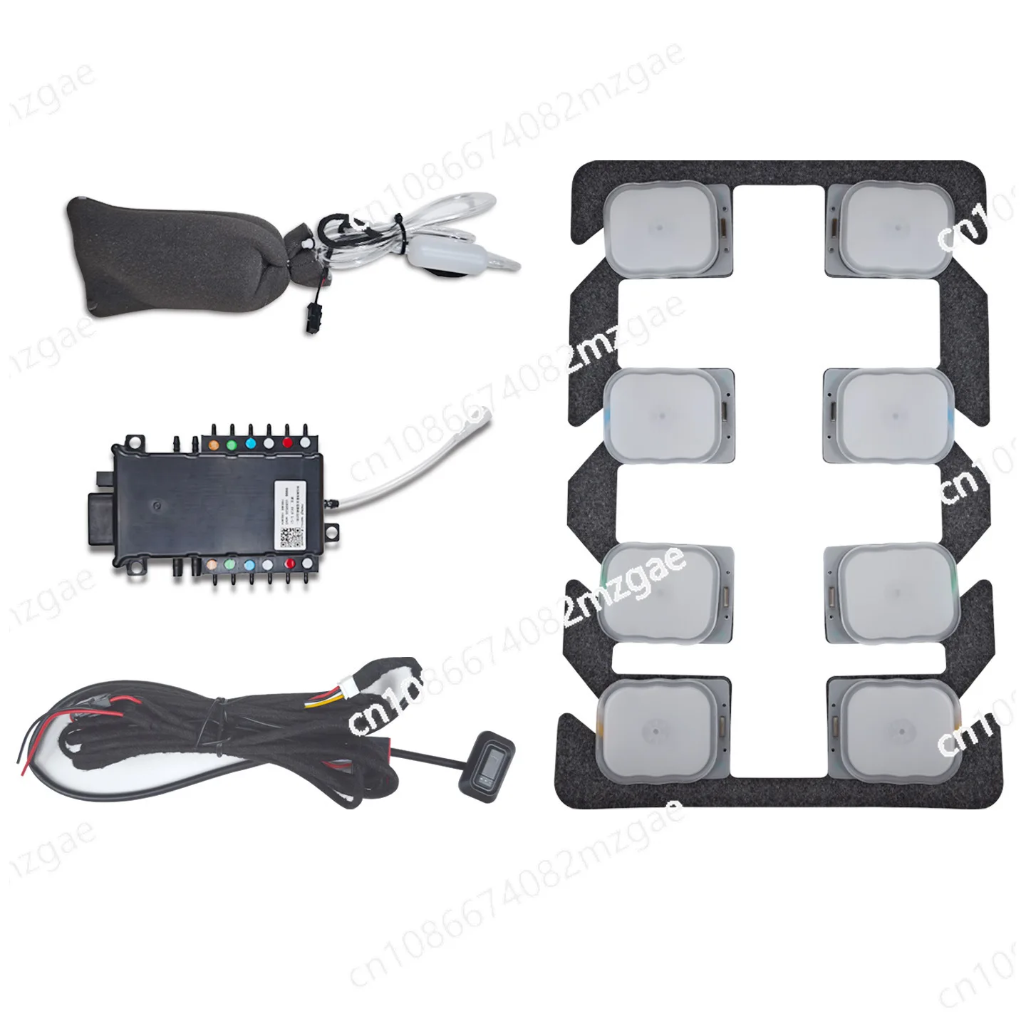 Car seat massage modification built-in 8-point pneumatic massage function upgrade accessories