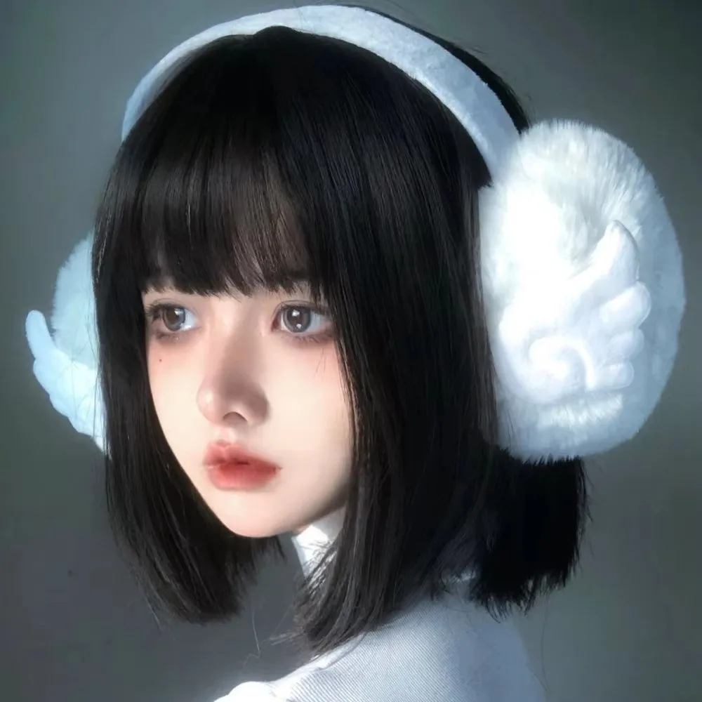 Lovely Harajuku Style Warm Earmuffs Foldable Cold-proof Outdoor Earflap Protection Ear Cover Portable Soft Ear Warmer for Girls
