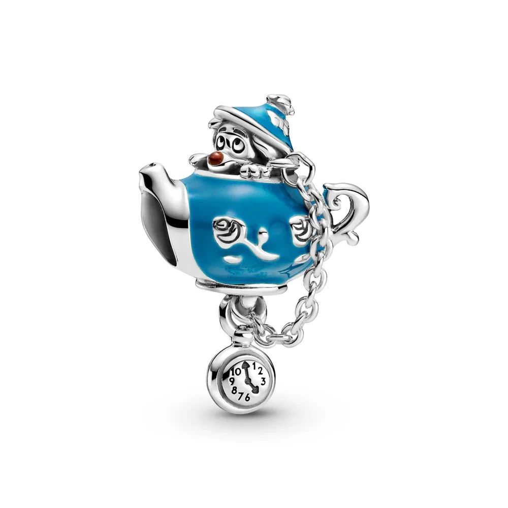 MINISO Disney Alice Adventures nel paese delle meraviglie ciondolo in argento sterling 925 principessa adatto per ciondolo bracciale Pandora