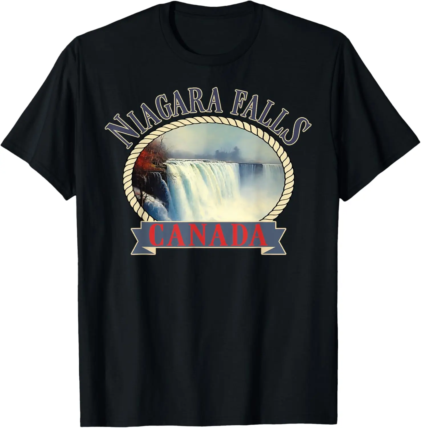 Niagara Falls Canadá EE.UU. Camiseta del río natural