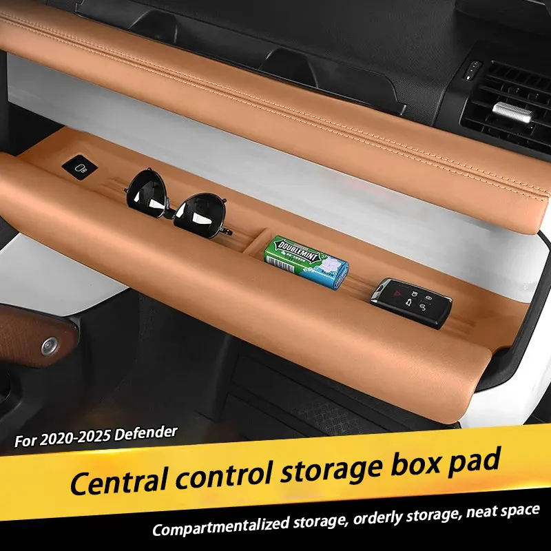 For Land Rover Defender 2020-2025 Car Central Control Co-pilot Storage Pad Instrument Panel Storage Box Anti-slip Protection Pad