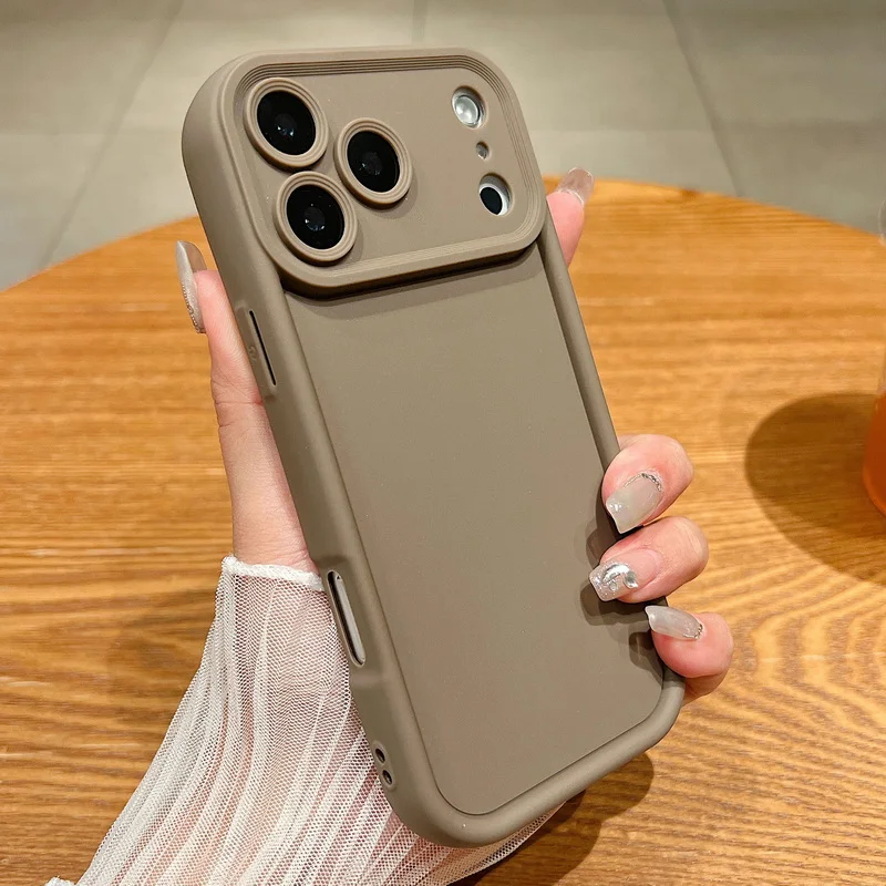 Bonbonfarbene Weiche Hülle für iPhone 18 Pro Max 17e 18 17 16 15 14 13 12 Pro Max 17 Pro 16e Stoßfeste Silikon-Handyhülle Fundas – Detail 11