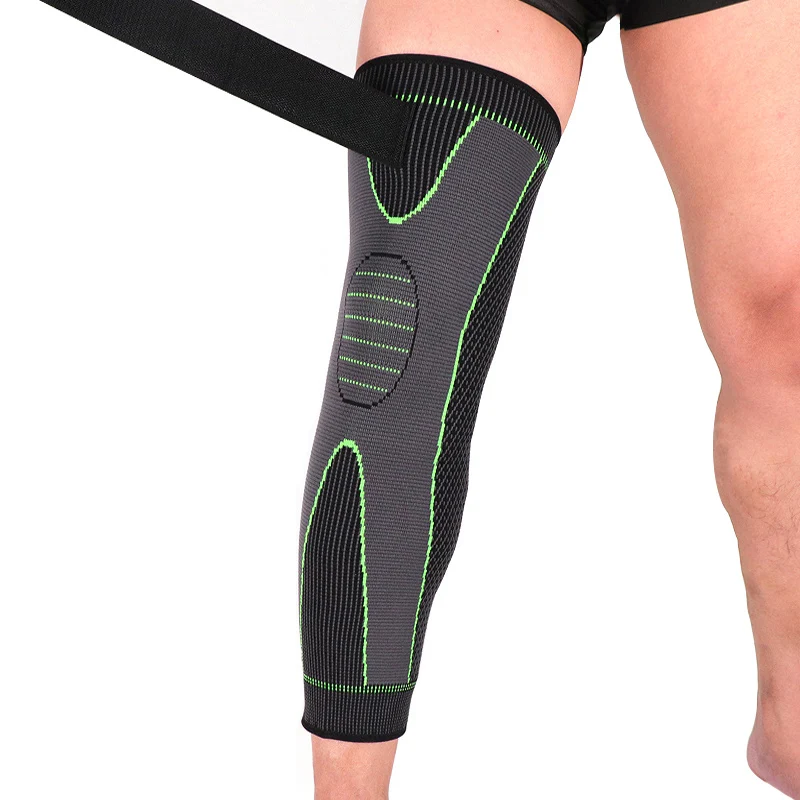 Adjustable Knee Brace with Velcro, Compression Support for Pain Relief, Weightlifting Running Sports, 1PCS
