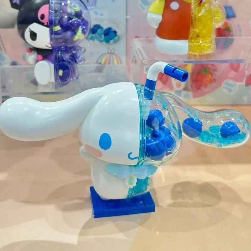 Sanrio Building Blocks Wonder Big Doll Bubble Soda My Melody Hello Kitty Kuromi Cinnamoroll Modello di giunzione Ornamento Regalo