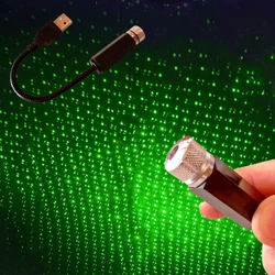 2X Romantic LED Starry Sky Night Light 5V USB Powered Galaxy Star Projector Lamp For Car Roof Room Ceiling Decor Plug And Play
