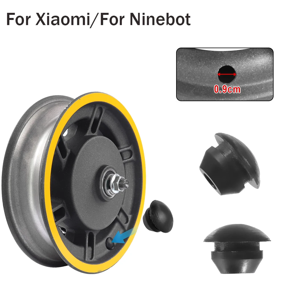 For Xiaomi M365 PRO 1S PRO2 MI3 Silicone Rubber Snap-on Hole Plug Electric Scooter for Ninebot Max G30 Rear Wheel Hub Hole Plugs