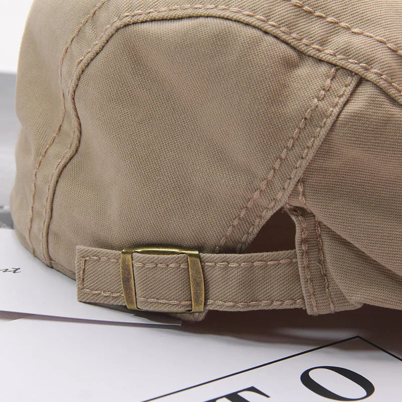 2023 New Fashion 100% Cotton Ivy Caps Spring Autumn Advance Cap Letters Embroidery Women Gastby Cap Korea Style Men Beret Hats