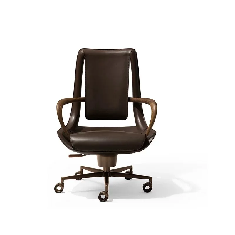 

Italian light luxury comfortable sedentary computer chair, modern simple office chair