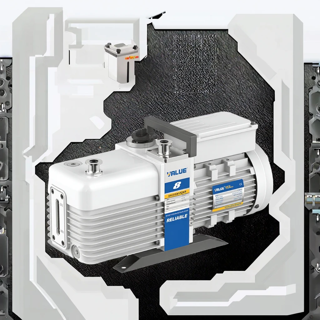 

Hot Sale 5CFM 0.5HP High Pressure VRD-8 Dual Stage Rotary Vane Vacuum Pump OEM for Laboratory Single Phase 220V
