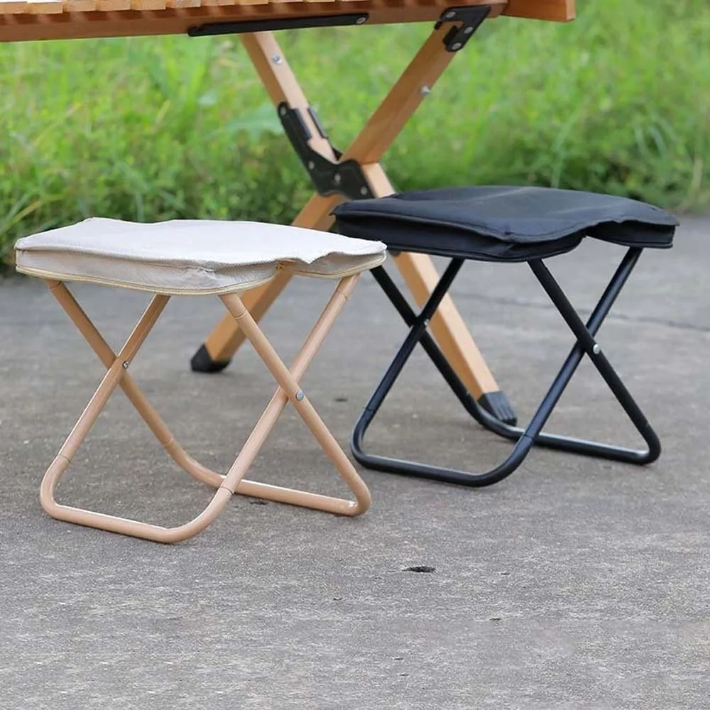 Ultralekki składany stołek, odporny na zachlapania, wodoodporny, wytrzymały na zużycie, krzesło kempingowe z zawieszką i zamkiem błyskawicznym do przechowywania, ławka piknikowa na zewnątrz.