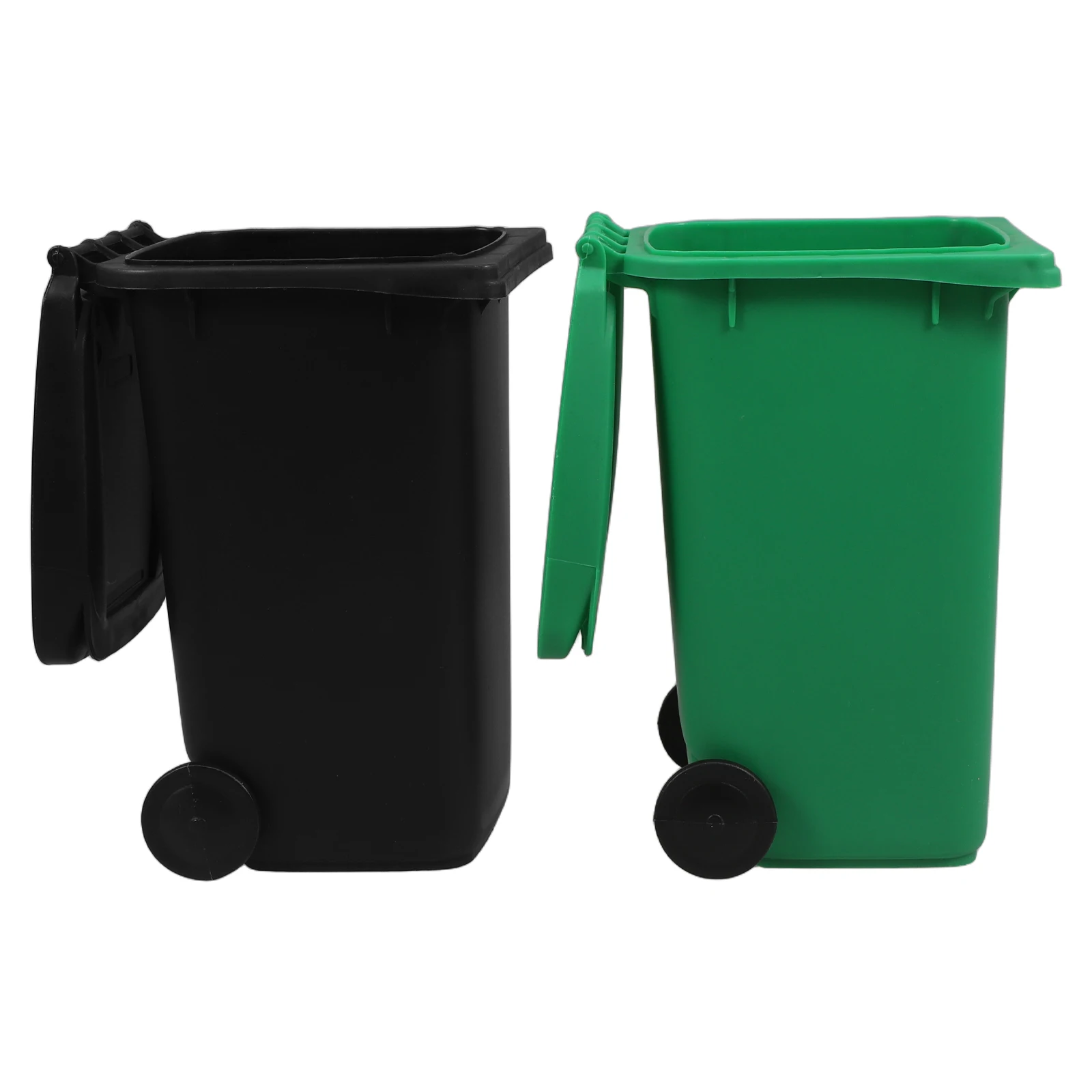 

2pcs Mini Trash Can Pen Holder Cute Desktop Organizer Wastebasket Dustbin Small Waste Paper Bin Pencil Container Kawaii Office