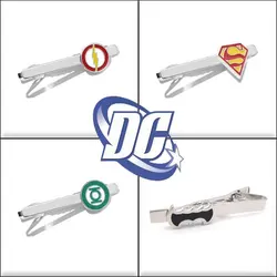 DC Comics Batman Alloy Silver Color Tie Clip for Men Wedding Tie Clasp Clip Gentleman Ties Anime Tie Pin for Men's Accessories