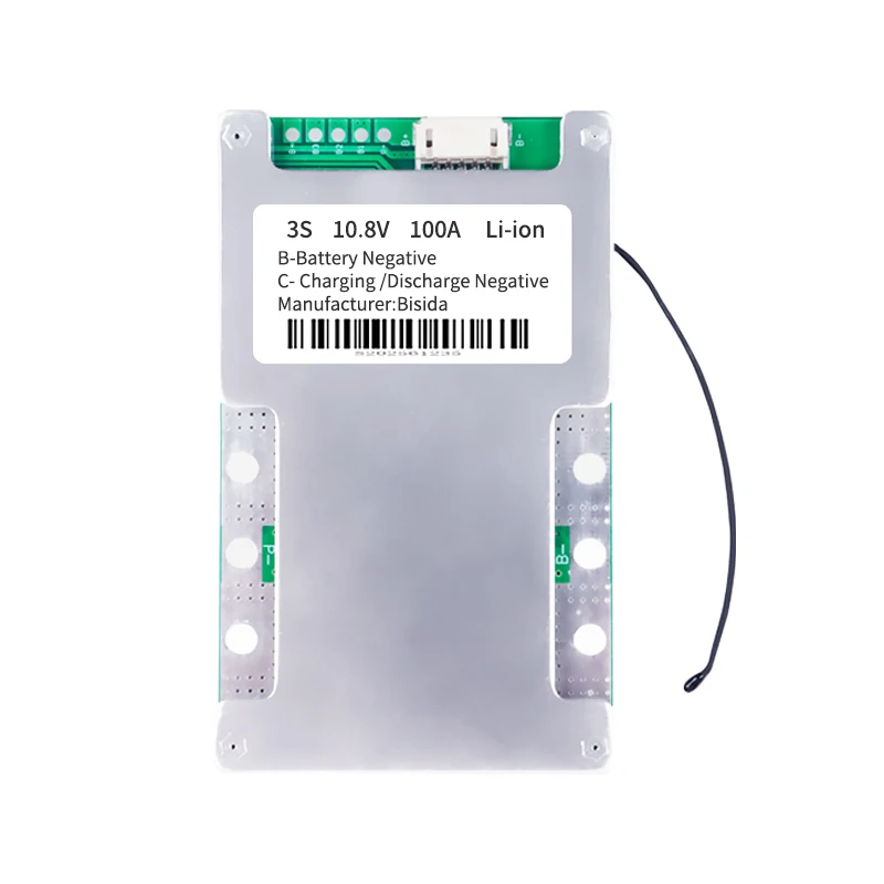 

Bisda 3S BMS 10,8 В 30 А/100 А/50AL литиевая защитная плата для печатной платы с балансировочным проводом и NTC, общим портом, литий-ионным BMS