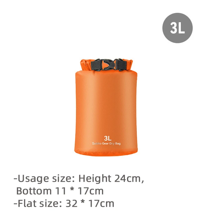 Wasserdichter Packsack 3L/5L/12L/20L/35L Ultraleichte Driften Schwimmen Aufbewahrungstasche Outdoor Camping Bootfahren Wandern Rafting Tasche