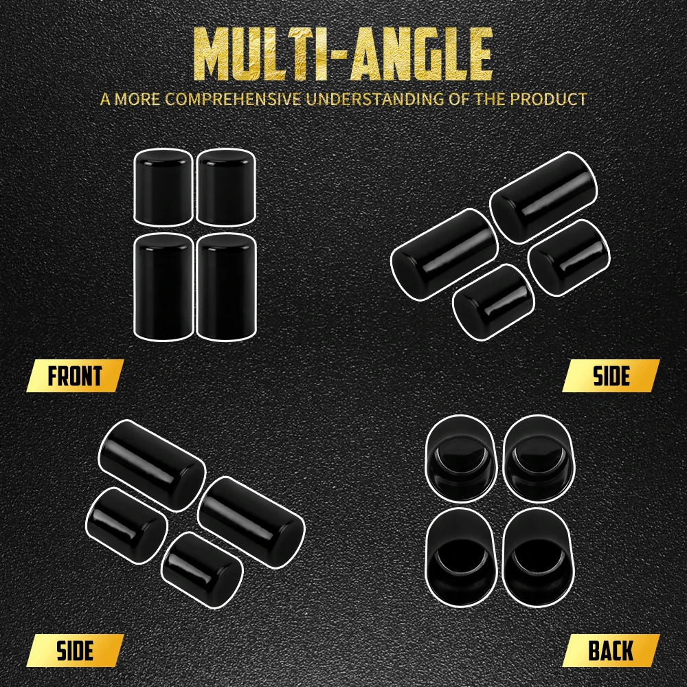 Motorcycle Docking Hardware Point Cover 4PCS For Harley Touring 2009-2023 Road King Street Electra Glide Ultra Limited FLTR FLHT