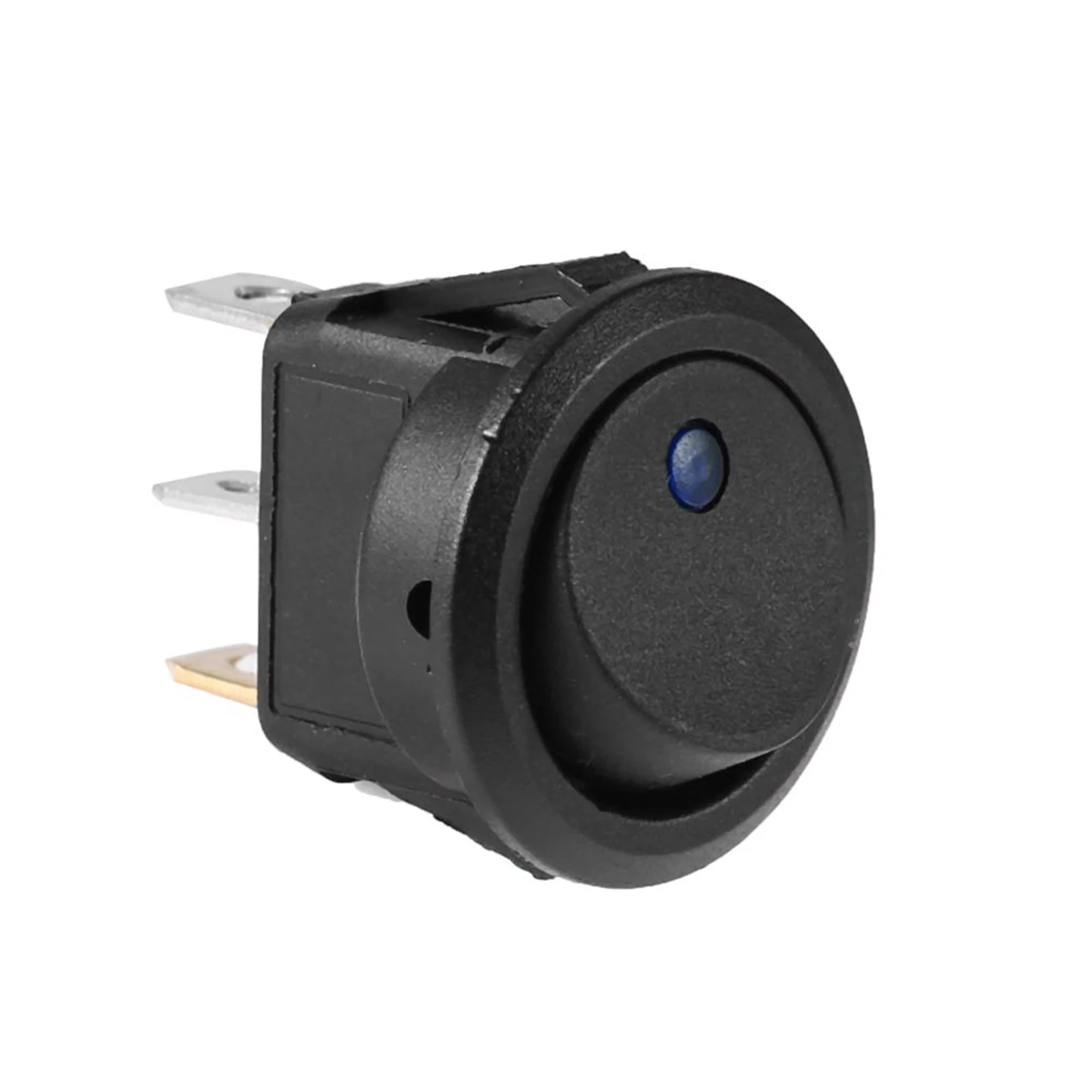 ABS Plastic Rocker Switch for Car Truck Marine Electronic Equipment 12V 16A SPST ON OFF Blue LED Light Panel Mount Durable