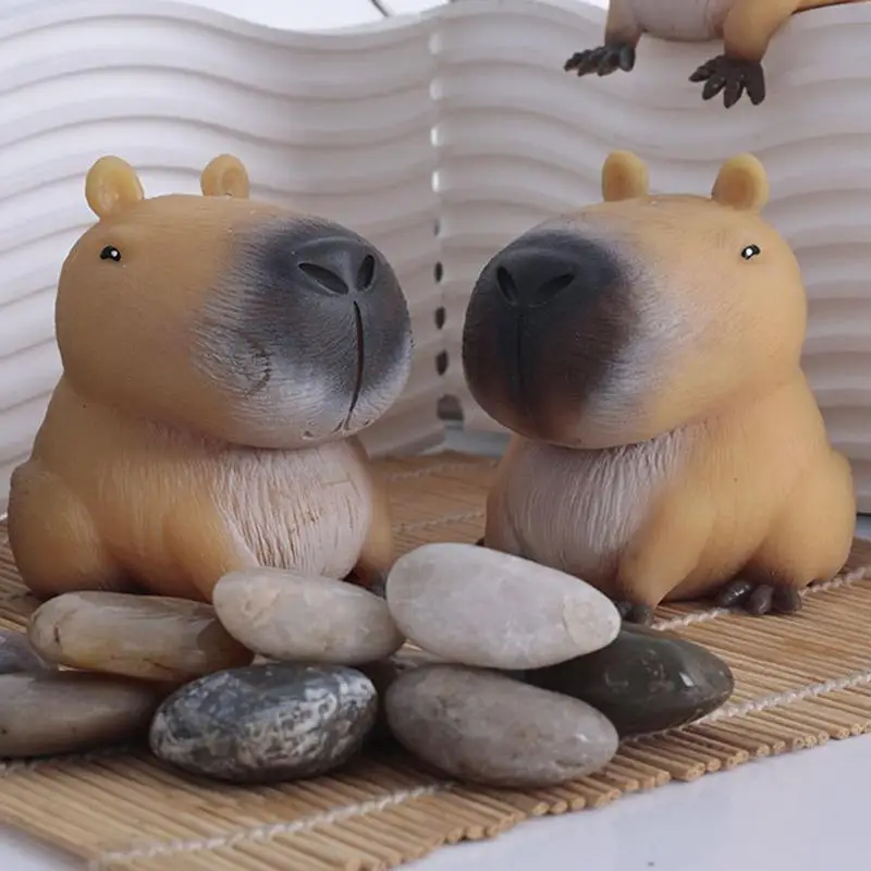 

Squeeze Capybara Stress Relief Toy Soft Animal Squeeze Slow Rising Capybara Sensory Stress Relief Animal For Home Travel