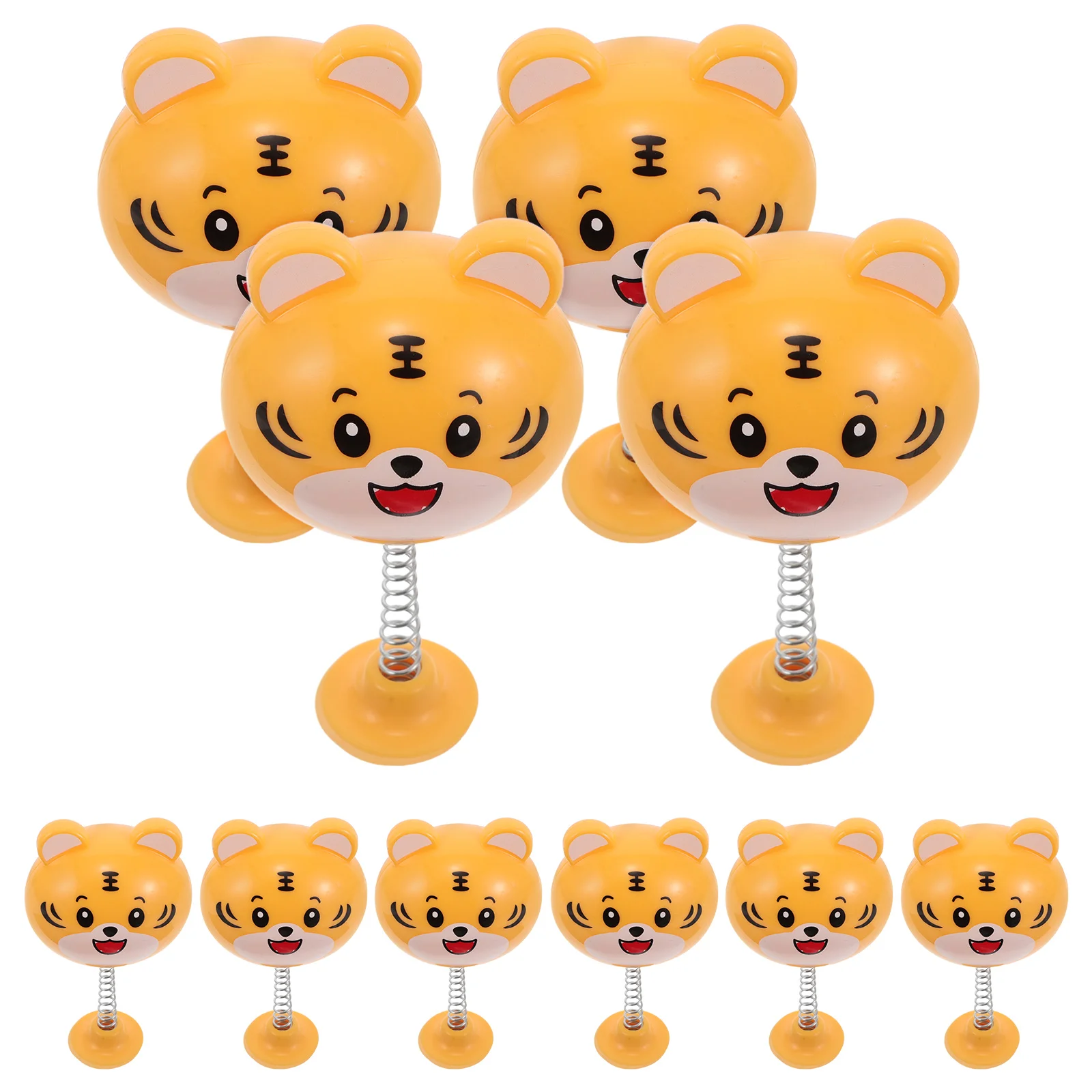 

10 Pcs Decoration Motorcycle Accessories Cute Tiger Shaking Head Figure Cartoon Animal Office Ornament Durable
