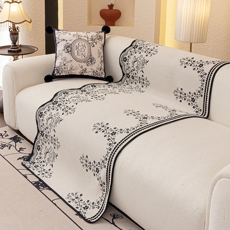 Special-shaped Sofa Cover Cushion for All Seasons Universal 2025 New Straight Row One-piece Combination Sofa Cover Cloth