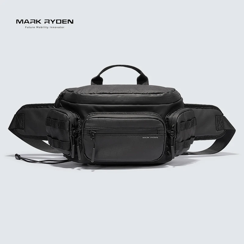 

MARK RYDEN Men's Waist Bag Waterproof Oxford Crossbody Chest Pack Multi-pocket Anti-theft Shoulder Bag for Travel Cycling