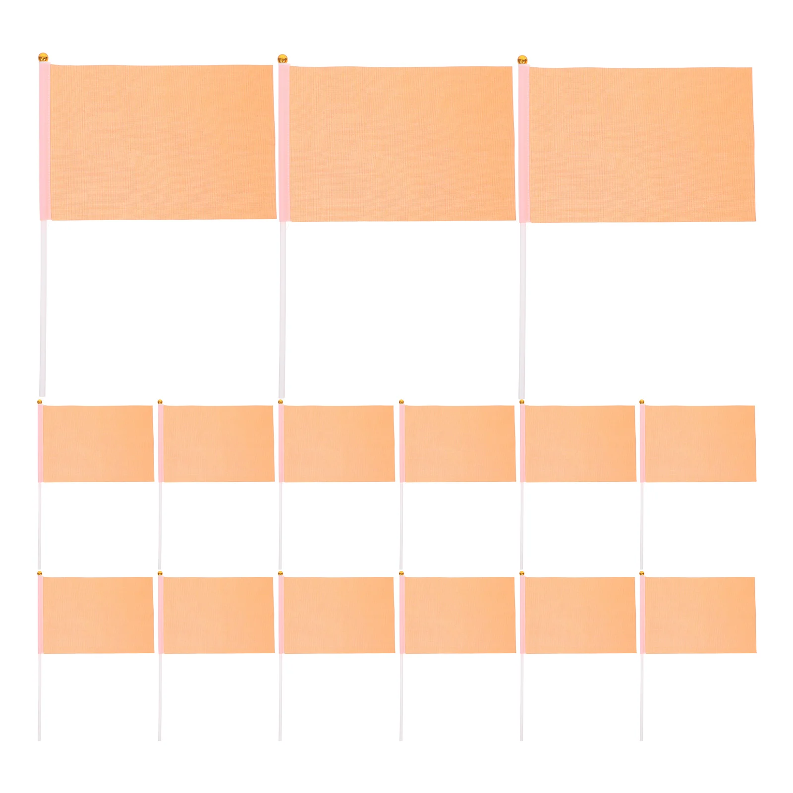 

50pcs Mini Flags Solid Color Polyester Handheld Flags For Party Parade Lawn Garden Decorations Diy Blank Burlap