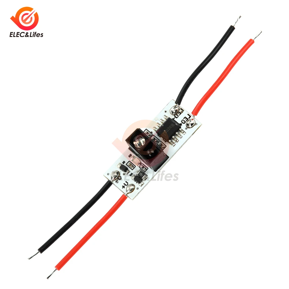 LP-5020 DC3-12V 12VIR وحدة استشعار الأشعة تحت الحمراء LED مصباح مع غلاف من الألومنيوم المدمج في مفتاح الاستشعار بالأشعة تحت الحمراء ومفتاح المسح اليدوي