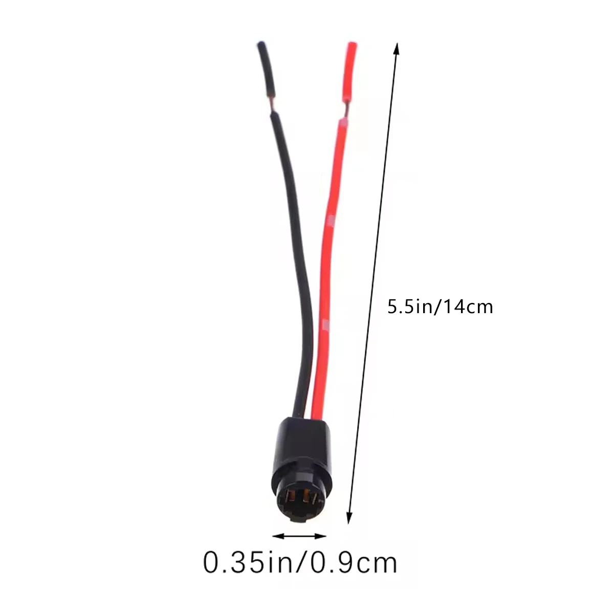 10Pcs T5 LED Bulb Holder Socket For 1.2W W3W Width Instrument Light Socket LED T5 Light Bulb Plug Extension Cables Harness