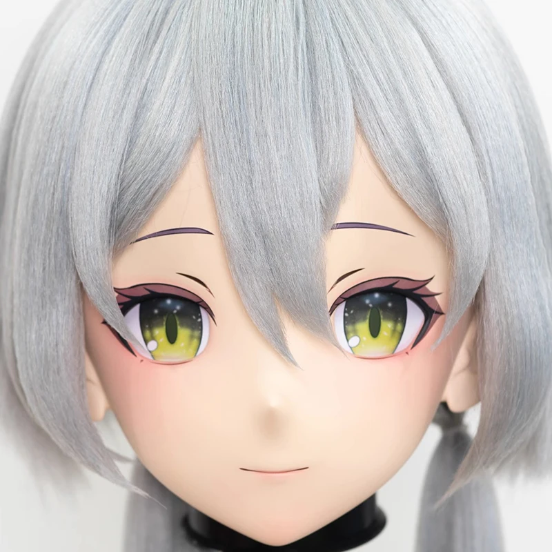 Customize Full Head Resin Cartoon Cosplay BJD Masks Japanese Character Anime Role Play Crossdress Kigurumi Masks