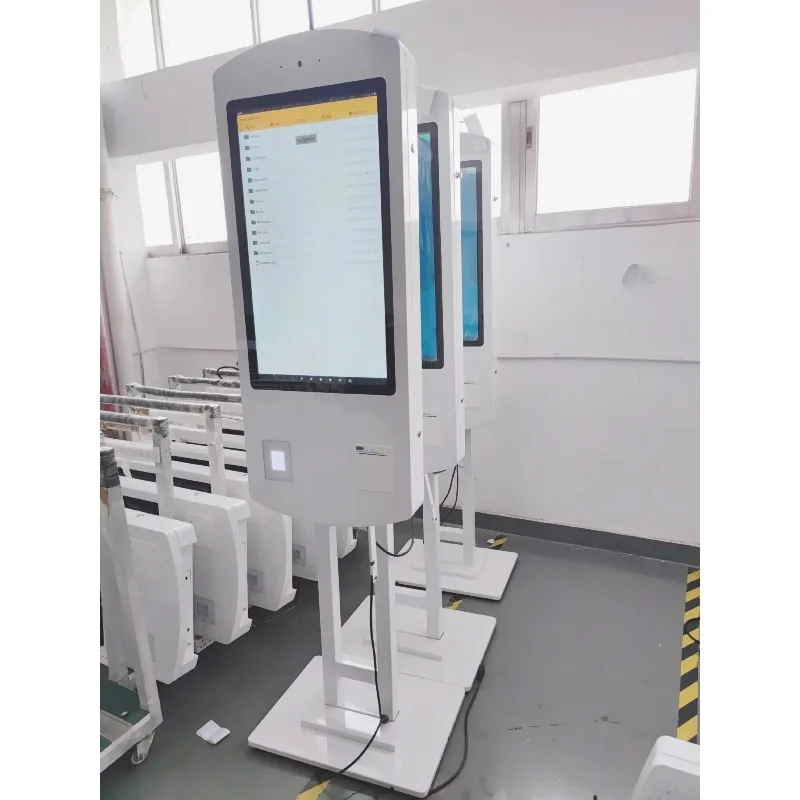 32インチ スマートタッチスクリーン注文決済キオスク セルフオーダーサービス ファーストフードキオスク プリンター＆QRスキャナー付き