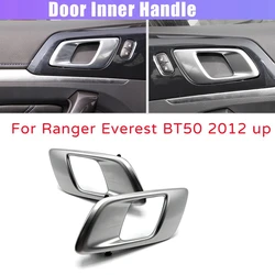 Car Interior Door Inner Handle for Ford Ranger 2012-2021 Everest 2015-2021 Mazda BT50 2012-2019 Silver Grey