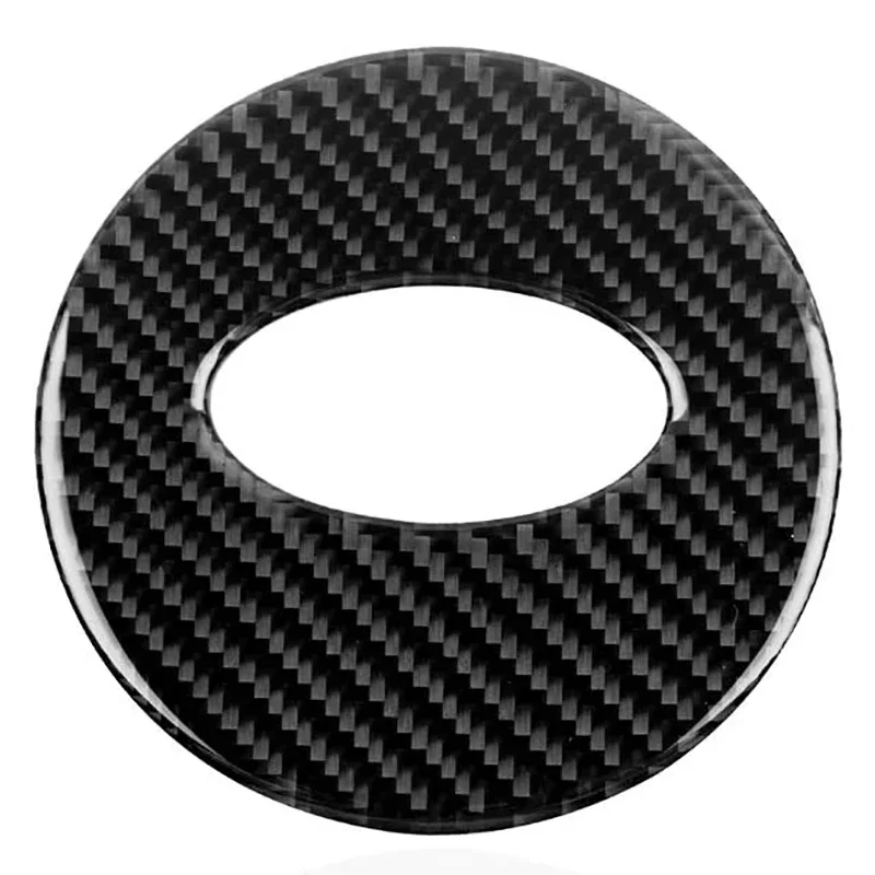 

For SUBARU BRZ For TOYOTA 86 GR86 GT86 Real Dry Carbon Fibre 2013-2017 Steering Wheel Center Cover Trim Stickers Modification
