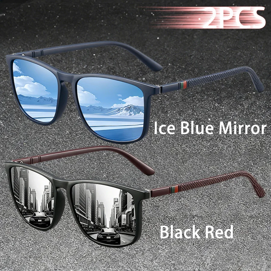 2 Stück Klassische Modische Sonnenbrille mit Buntem Streifendesign für Männer und Frauen zum Autofahren, Angeln und für die Freizeit, Marken-Designer Retro-Sonnenbrille – Detail 4