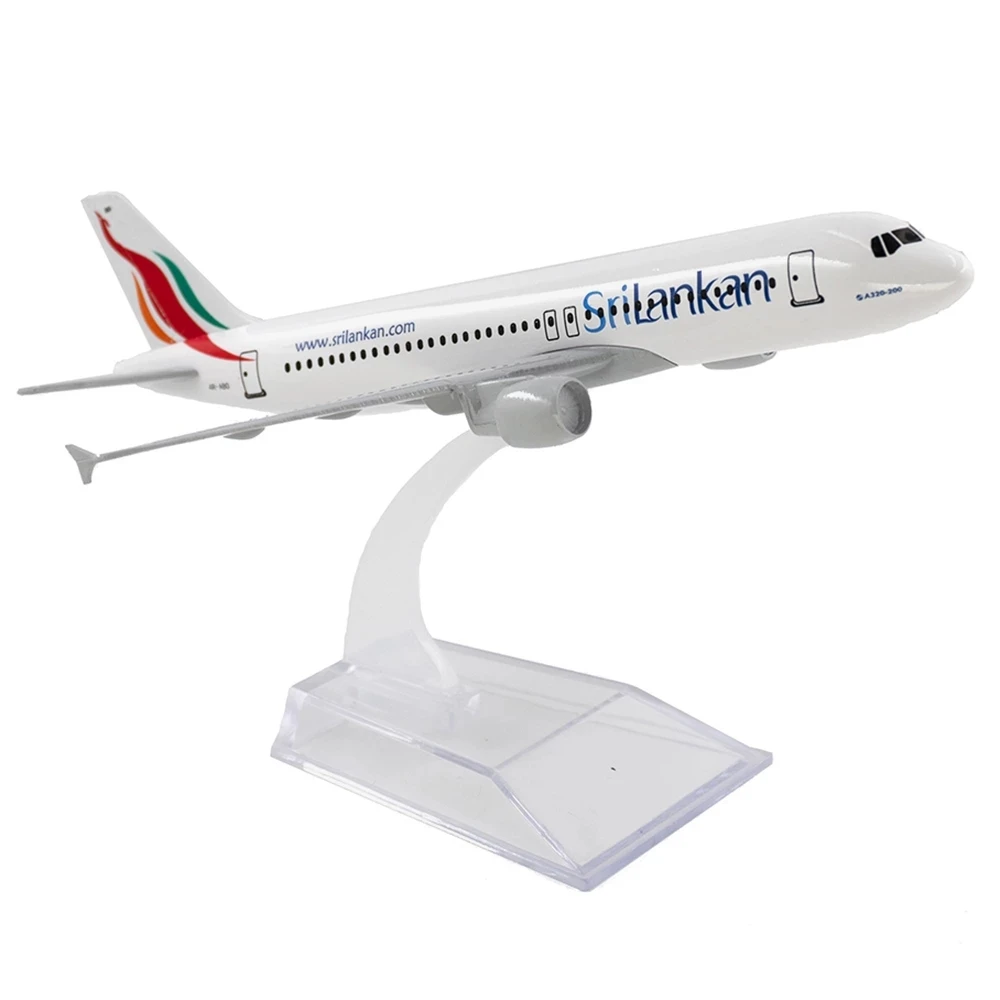 1/400 Scale Aircraft Sri Lankan Airlines Airbus A320 SriLankan 16cm Alloy Plane Model Toys Children Kids Gift for Collection