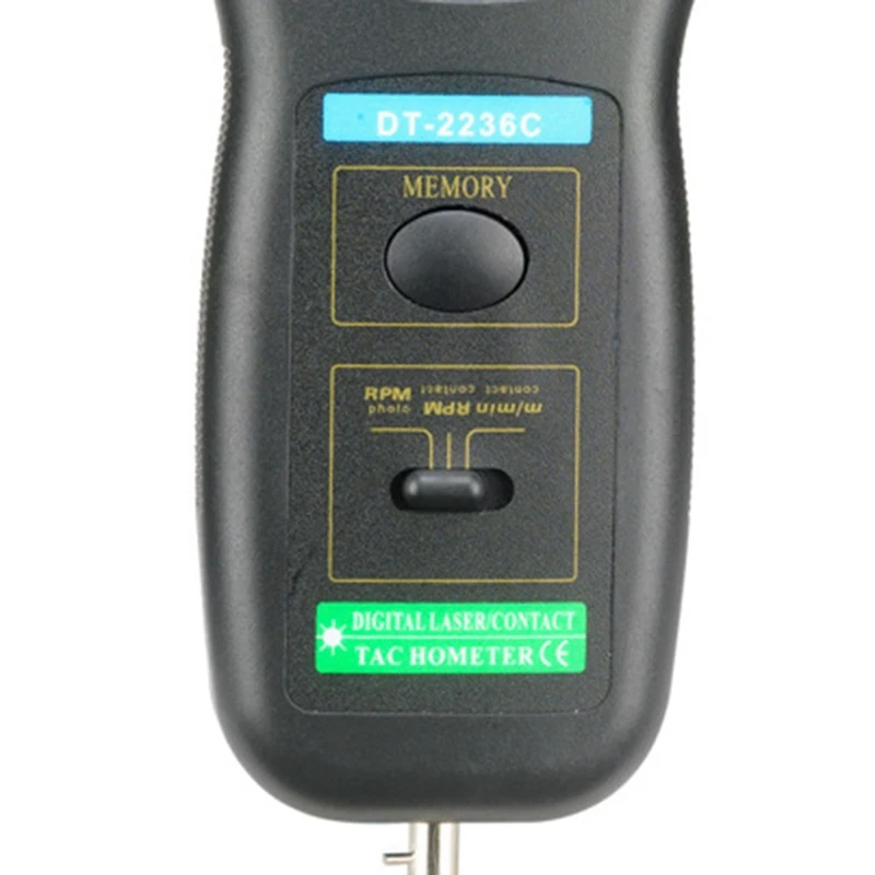 DT2236C Speed Detector Meter Laser Tachometer DT 2236C LED Digital Optical Contact Tachometer Detector Meter