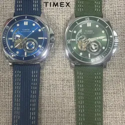 New  TIMEX Luxury Automatic Watch Automatic Mechanical Watch Male American Stainless Steel Scratch Proof Waterproof Diving Watch