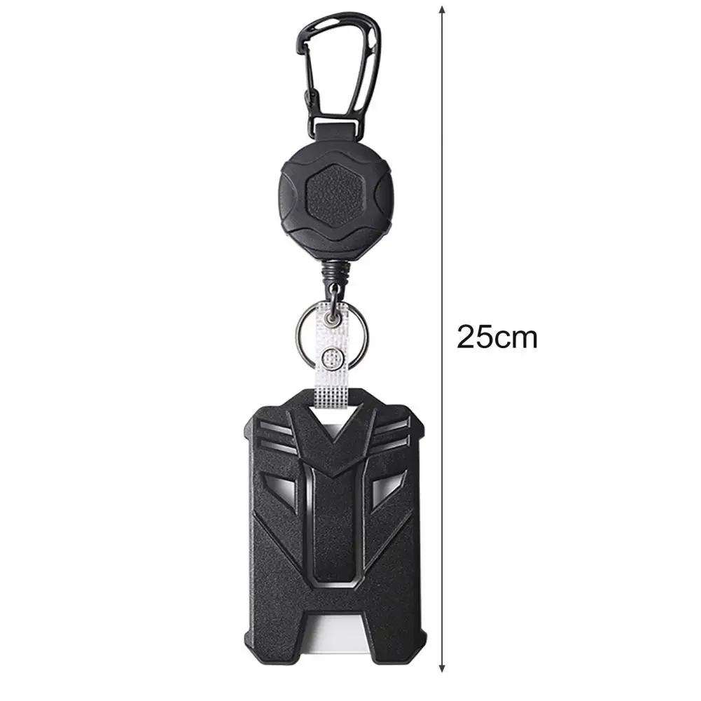 

Retractable Key Chain Stainless Heavy Duty Retractable Id Badge Holder with Easy-pull Reel Vertical Lanyard for Anti-lost