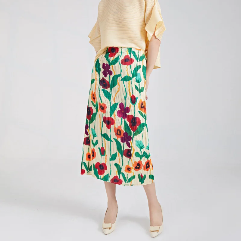 تنورة مياكي ملفوفة بنصف الجسم ملفوفة على الورك صيفية جديدة رائجة البيع ونصف مستقيم على الطراز القديم الشهير [23510zsj-K687]